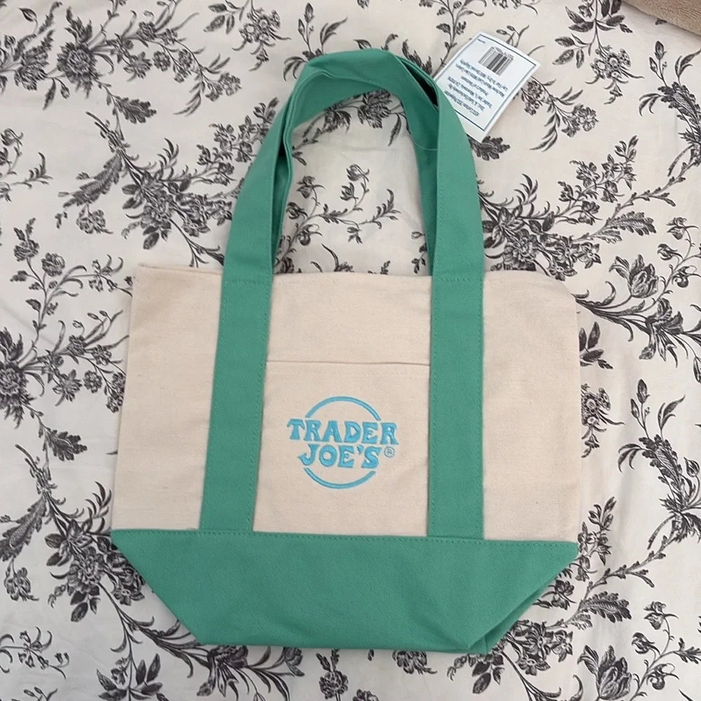 Trader Joe’s Pastel Mini Bag Green - Picture 3 of 3